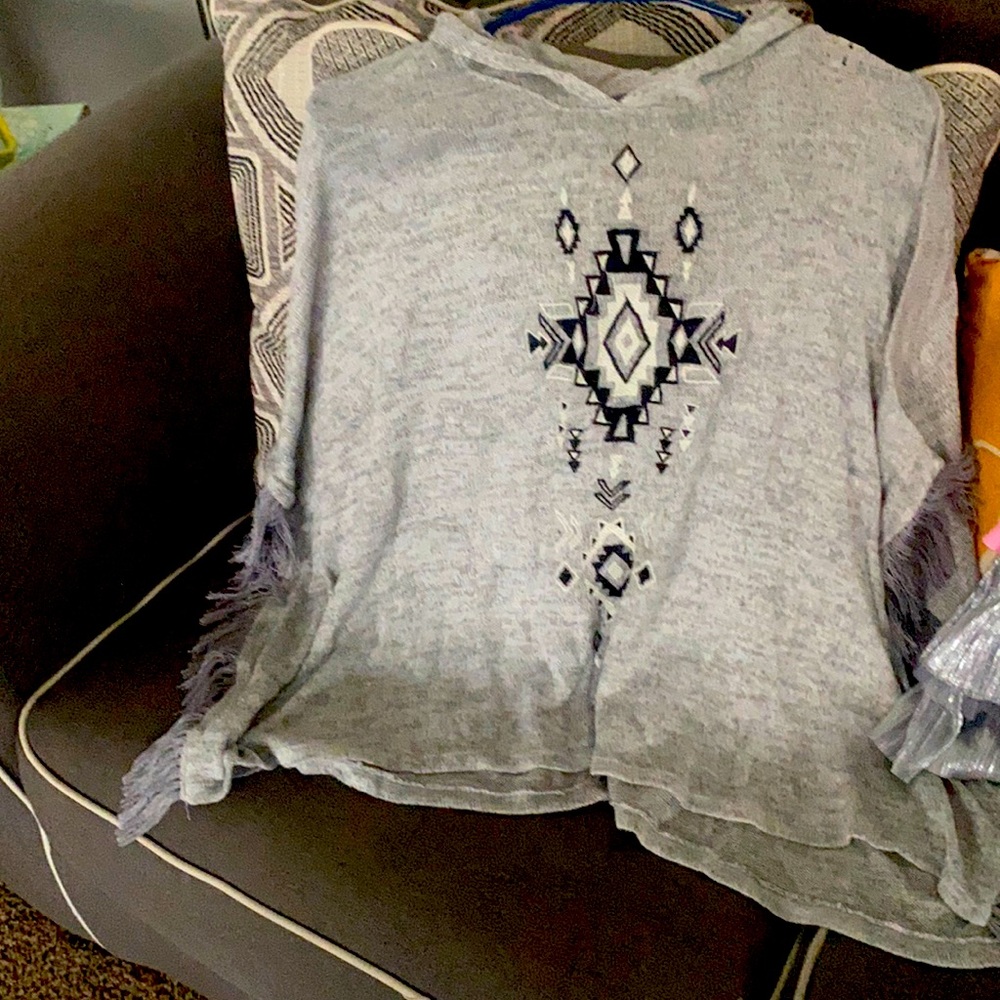 Justice poncho sweater